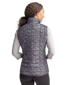 Cutter & Buck Rainier PrimaLoft? Womens Eco Insulated Full Zip Printed Puffer Vest