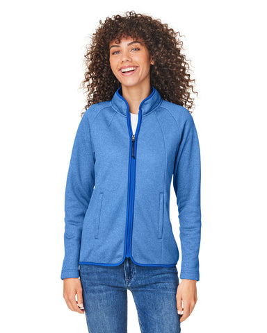 Core 365™ Women's Venture Heathered Stripe Full-Zip Jacket