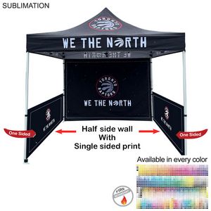 Half Side Wall for 10x10 Tent Kit, Sublimated, Single Sided Print