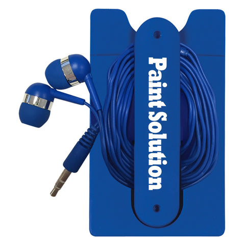 Phone Wallet With Earbuds
