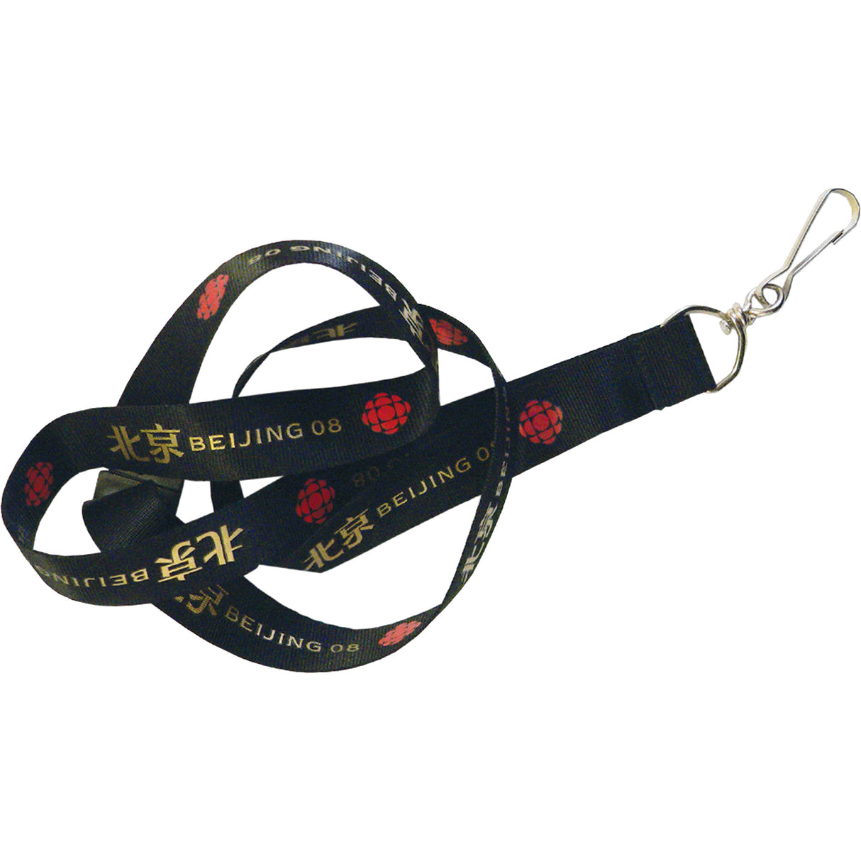 Silkscreened Flat Polyester Lanyard - 3/4" W x 36" L