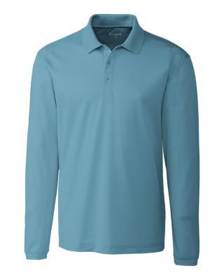 Clique Spin Eco Performance Pique Long Sleeve Mens Polo