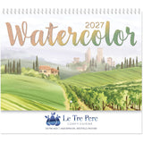 Watercolour Spiral Wall Calendar