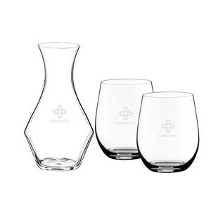 ~ Just Us Two - RIEDEL Decanter and Cabernet wine glass set in an Ovation Gift box - Etched