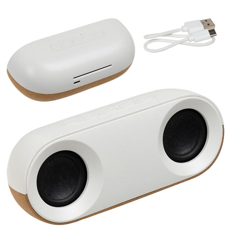 Ovation 10W Stereo Speaker Made With FSC® Cork & Recycled Plastic