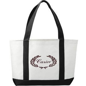 000271 Large Canvas Boat Tote Bag