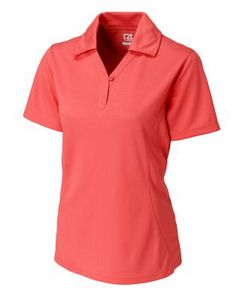Cutter & Buck CB Drytec Genre Textured Solid Womens Polo