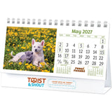 Full Colour Furry Friends Desk Calendar