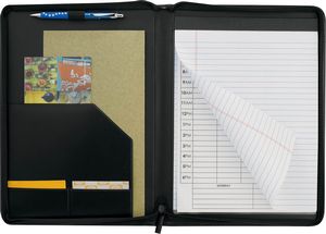 000373 Windsor Impressions Zippered Padfolio with FSC® Mix Paper