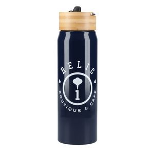 Billy 26oz Eco-Friendly Aluminum Bottle W/ FSC® 100% Bamboo Lid