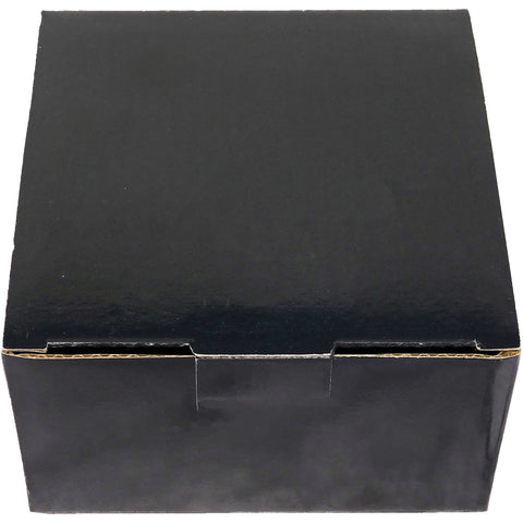4 Pc. Acacia Wood Square Coaster Set with Black Metal Stand