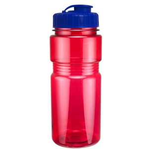 20 Oz. Translucent Recreation Bottle w/ Flip Top Lid