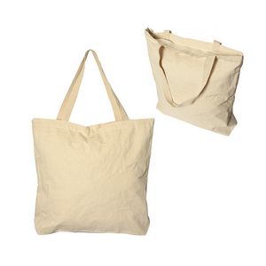 Vineu 12 oz. Cotton Tote With Zipper
