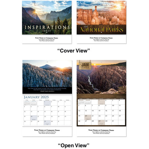 Scenic Assortment Stapled Wall Calendar