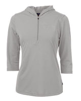 Cutter & Buck Virtue Eco Pique Recycled Half Zip Pullover Womens Hoodie