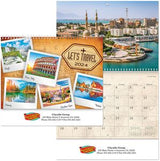 Full Colour Let's Travel Spiral Wall Calendar