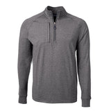 Cutter & Buck Adapt Eco Knit Heather Mens Quarter Zip Pullover