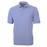 Cutter & Buck Virtue Eco Pique Stripe Recycled Mens Big and Tall Polo