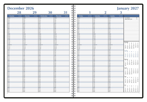 Triumph® Calendars Weekly Time Manager