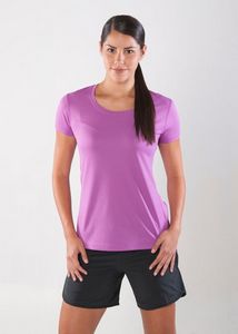 Zorrel® Ladies' Brazil Syntrel™ Short Sleeve Popcorn Knit Tee Shirt