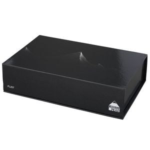 Black/Blue Blank Closed Box View