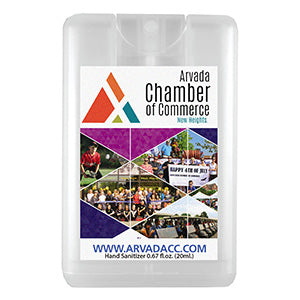 "SanCard" 20 ml. Antibacterial Hand Sanitizer Spray in Credit Card Shape Bottle (PhotoImage ® Full