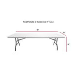 48 Hr Quick Ship - Sublimated Stretch Curved Fit Table Throw for 8ft table, 4 sided, Closed back