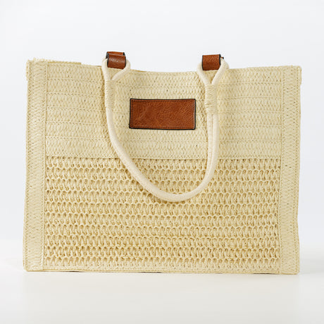 Woven Straw Beach Tote