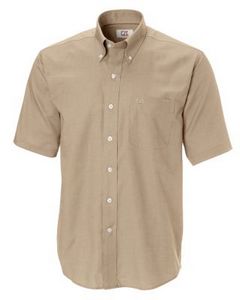 Cutter & Buck Epic Easy Care Nailshead Mens Short Sleeve Dress Shirt