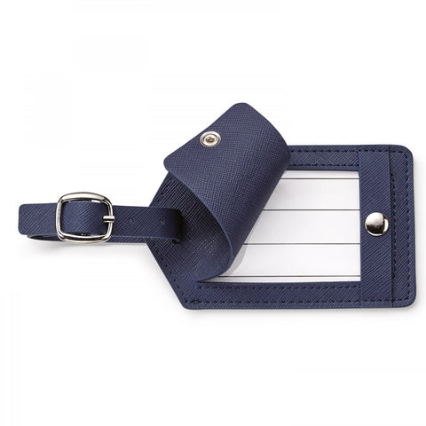 Toscano Genuine Leather Luggage Tag
