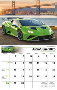 Galleria Wall Calendar 2026 Exotic Cars SP/ENG