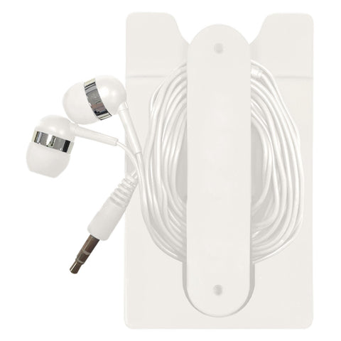 Phone Wallet With Earbuds