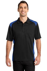 CornerStone® Select Snag-Proof Two Way Colorblock Pocket Polo Shirt