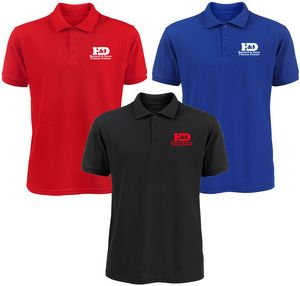 Screen Printed Men's 50/50 Polo Shirt