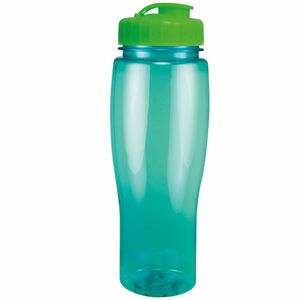 24 Oz. Contour Translucent Bottle w/ Flip Top Lid
