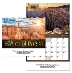 National Parks Spiral Wall Calendar