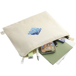 Organic 8oz Cotton Flat Travel Pouch