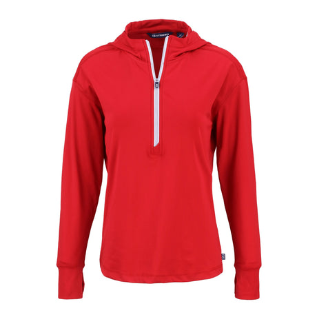 Cutter & Buck Daybreak Eco Recycled Womens Half Zip Hoodie