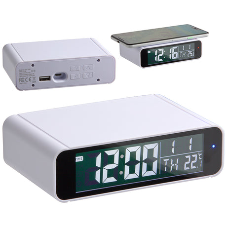 Twilight Digital Alarm Clock with 5W Wireless Charger