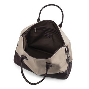 000872 Bugatti Colombian Leather Duffle Bag with multiple pockets