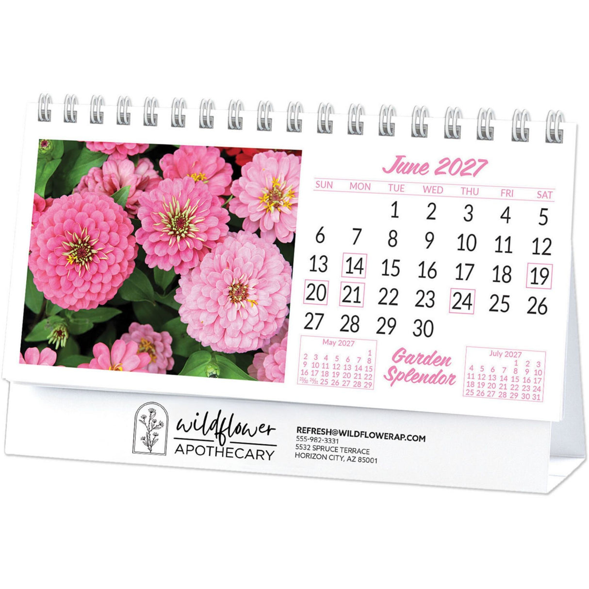 Garden Desk Calendar