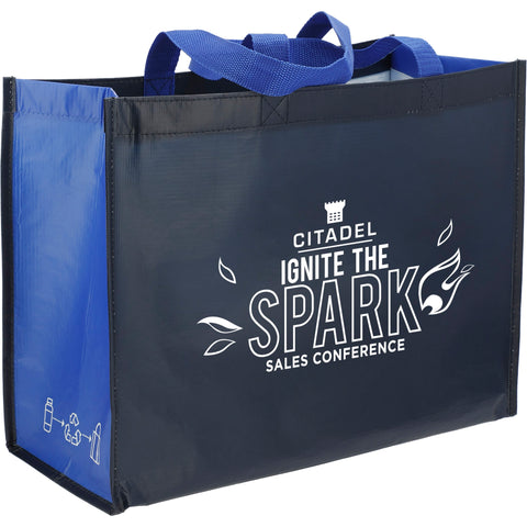 rPET Laminated Matte Shopper Tote