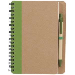 5'' x 7'' FSC® Mix Eco-Friendly Spiral Notebook with Pen