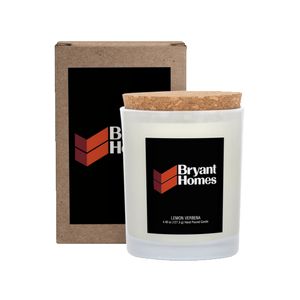 Niva Frosted Candle w/Cork Lid
