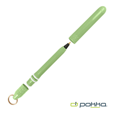 Pokka? Pocket Pen w/Dock & Gold Keyring & in Tin Box
