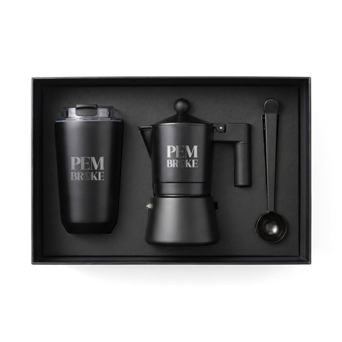 Pembroke Tumbler And Moka Pot Set