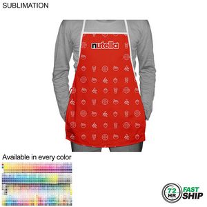 72 Hr Fast Ship - Domestic made Bib Apron, 19x24, No pockets, Fully sublimated Background