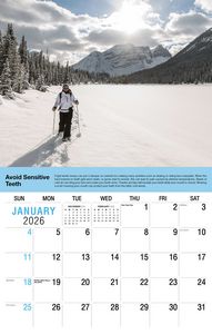 Galleria Wall Calendar 2026 Health Tips