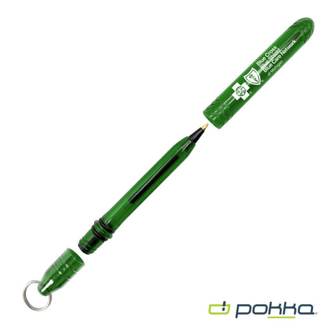 Pokka? Pocket Pen w/Dock & Chrome Keyring in Tin Box