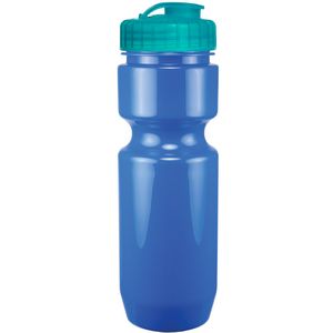 22 Oz. Bike Bottle w/ Flip Top Lid - Solid Colors